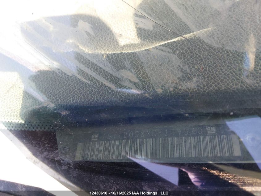 2013 GMC Sierra 2500Hd Sle VIN: 1GT120C8XDF159370 Lot: 12430610