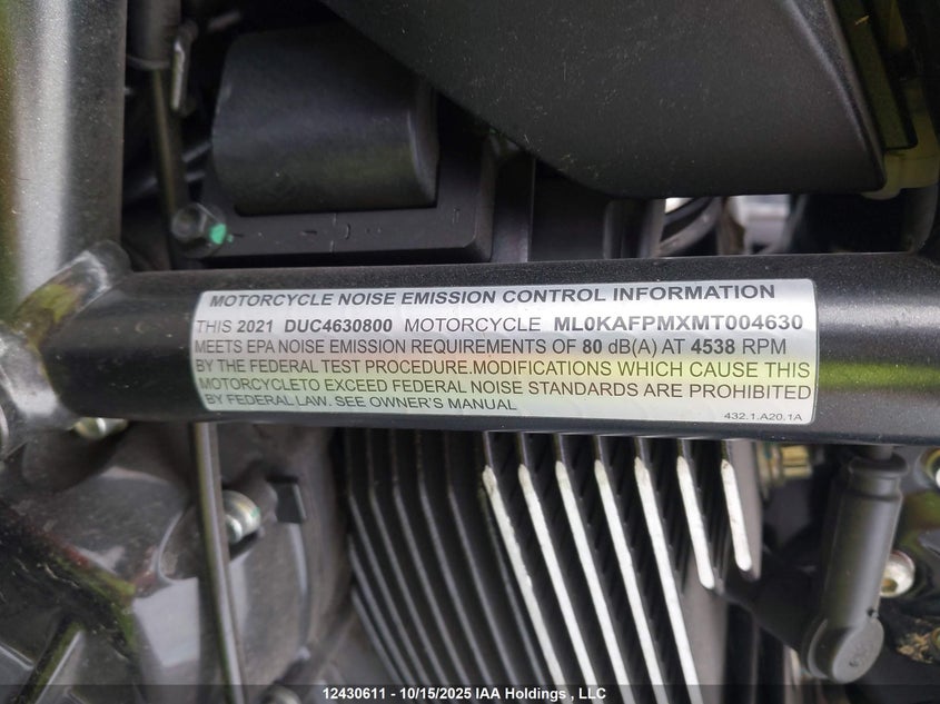 ML0KAFPMXMT004630 2021 DUCATI SCRAMBLER photo no. 10