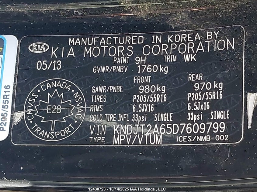 KNDJT2A65D7609799 2013 KIA SOUL photo no. 19