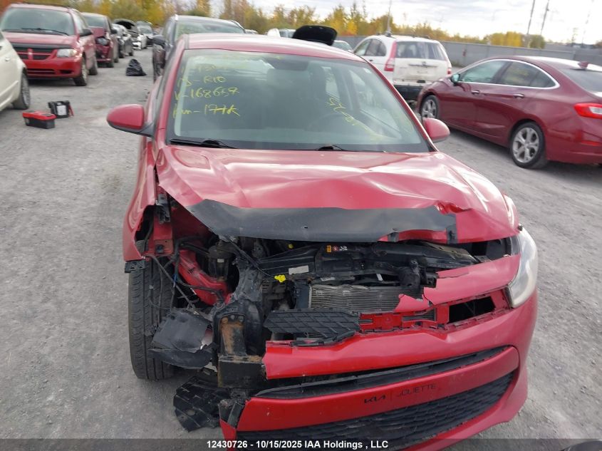 2019 Kia Rio S VIN: 3KPA25AB5KE168657 Lot: 12430726