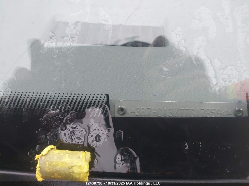 1996 Dodge Ram 1500 VIN: 3B7HC13Z7TG178594 Lot: 12430798