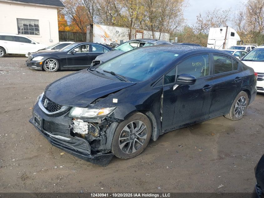 2014 Honda Civic Lx VIN: 2HGFB2F52EH043603 Lot: 12430941