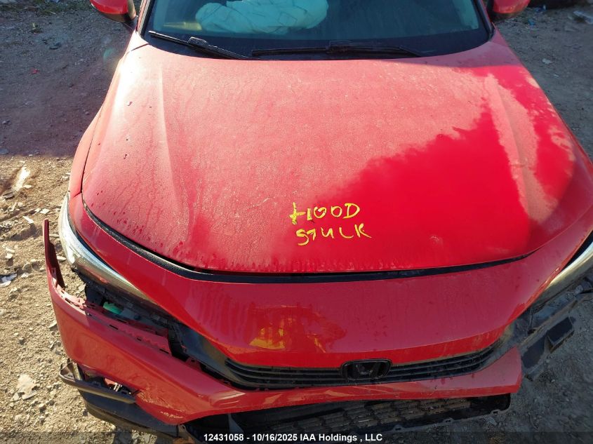 2022 Honda Civic Touring VIN: 2HGFE1F95NH000376 Lot: 12431058