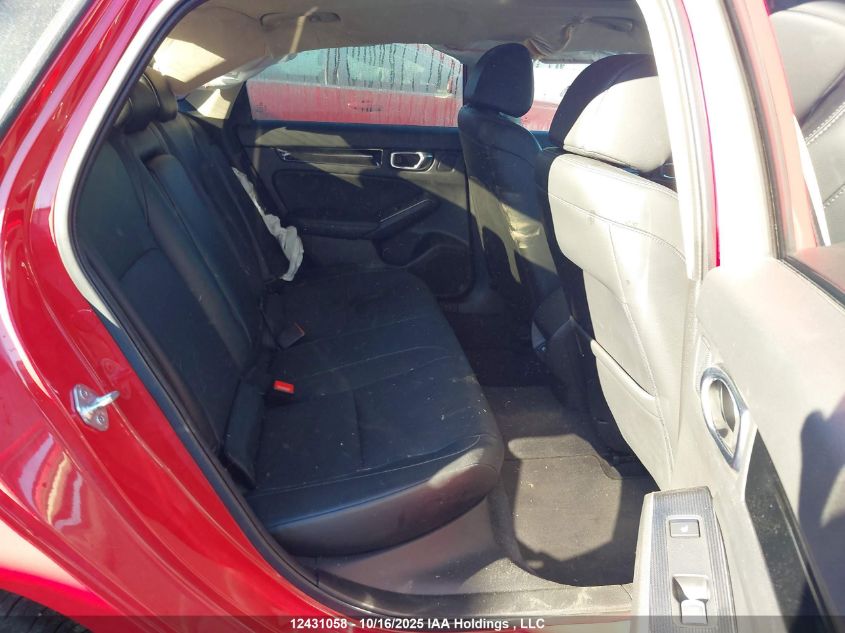 2022 Honda Civic Touring VIN: 2HGFE1F95NH000376 Lot: 12431058