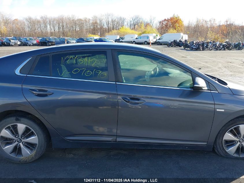 2018 Hyundai Ioniq Plug-In Hybrid Se VIN: KMHC65LD9JU070190 Lot: 12431112