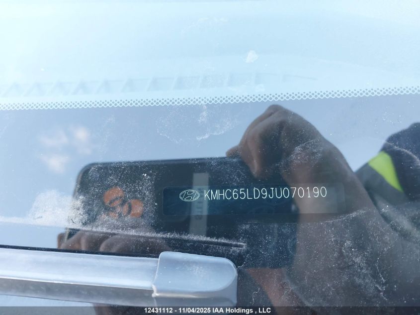 2018 Hyundai Ioniq Plug-In Hybrid Se VIN: KMHC65LD9JU070190 Lot: 12431112