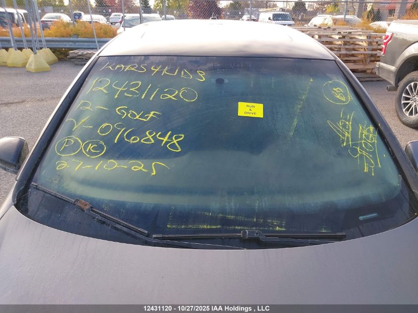 2012 Volkswagen Golf VIN: WVWAA7AJ5CW096848 Lot: 12431120