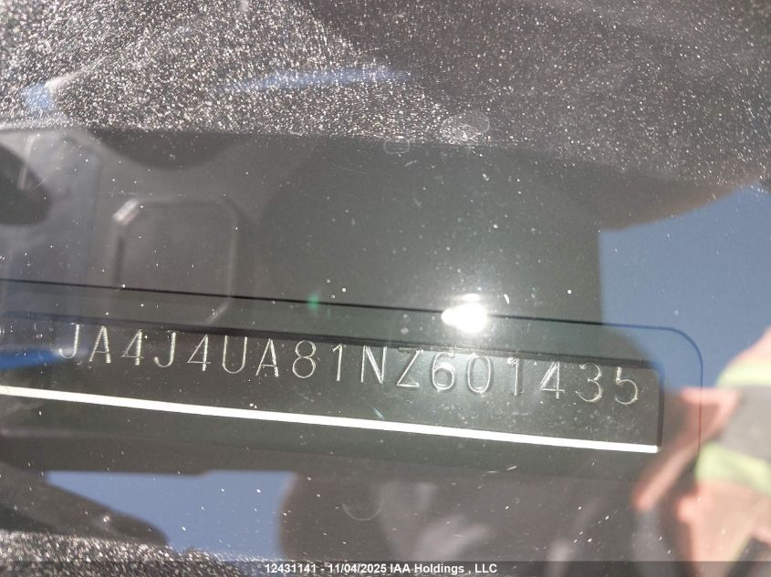 2022 Mitsubishi Outlander Se/Black Edition VIN: JA4J4UA81NZ601435 Lot: 12431141