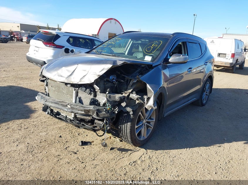 5NMZUDLAXJH082361 2018 HYUNDAI SANTA FE photo no. 2