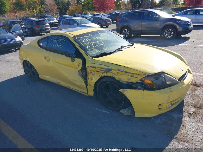 2003 Hyundai Tiburon VIN: KMHHN65F93U094165 Lot: 12431299