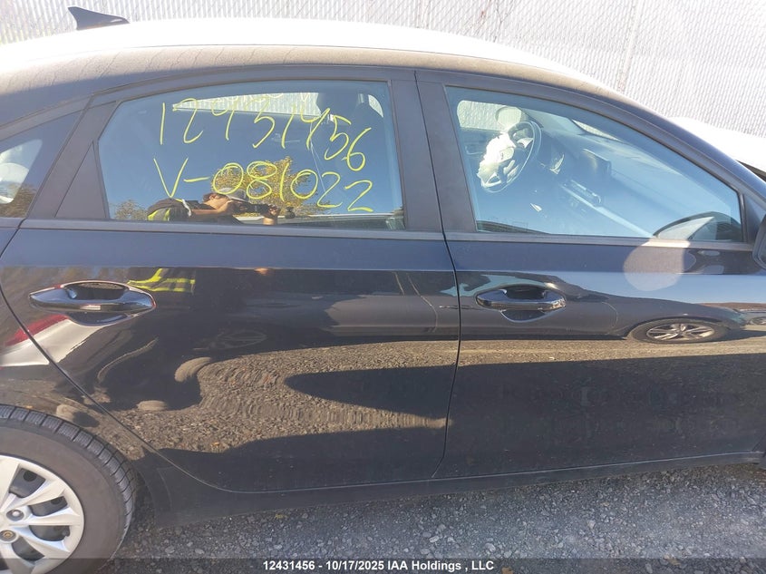 2019 Kia Forte Fe/Lx/Lxs VIN: 3KPF24AD7KE081022 Lot: 12431456