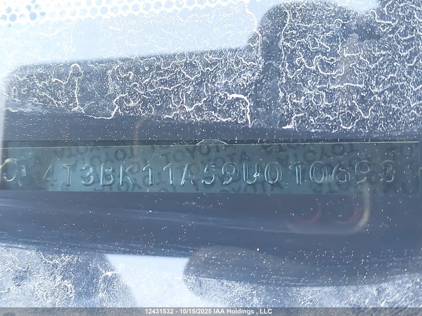 2009 Toyota Venza VIN: 4T3BK11A59U010693 Lot: 12431532