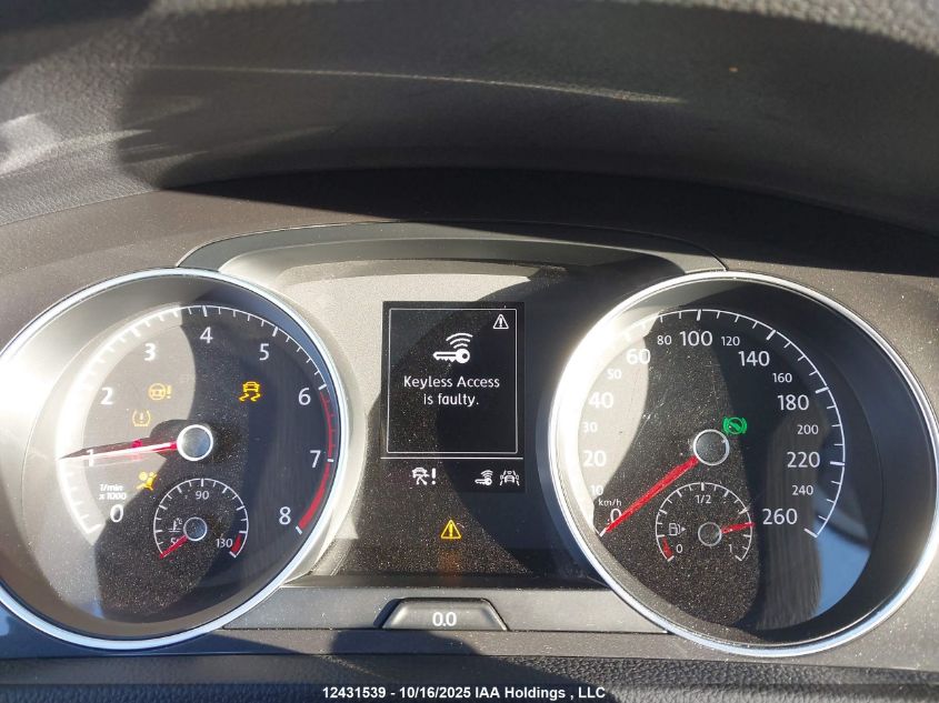 2019 Volkswagen Golf Alltrack 1.8 Tsi Execline/1.8 Tsi Highline VIN: 3VWH17AUXKM502134 Lot: 12431539