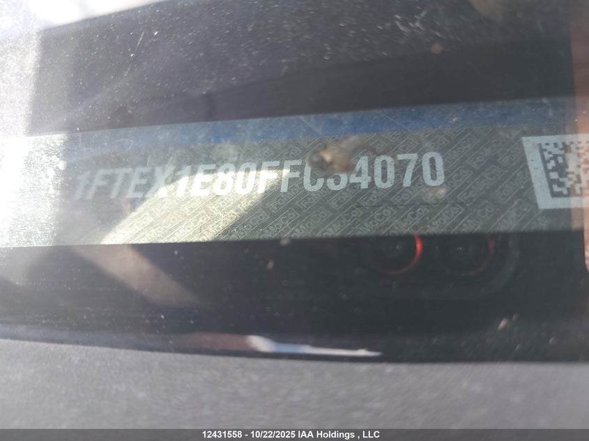 2015 Ford F-150 VIN: 1FTEX1E80FFC34070 Lot: 12431558