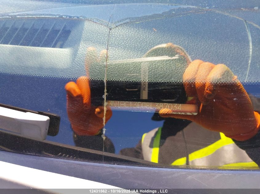 2008 Nissan Versa VIN: 3N1BC13E08L387034 Lot: 12431562