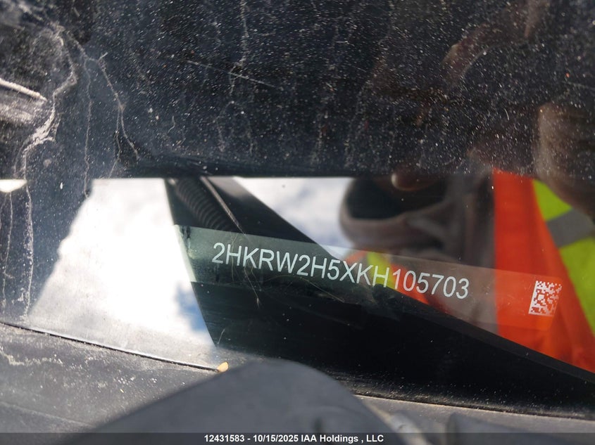 2019 Honda Cr-V Ex VIN: 2HKRW2H5XKH105703 Lot: 12431583