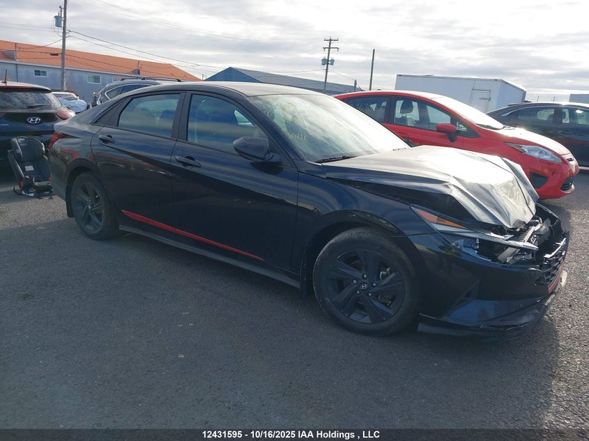 KMHLM4AG6PU587890 2023 Hyundai Elantra Preferred Ivt auction photo 1