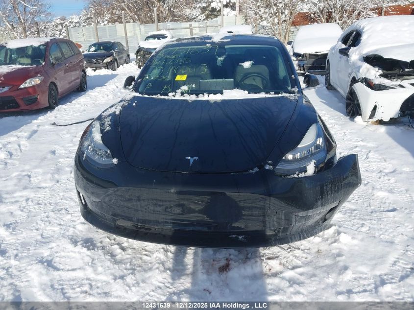 2020 Tesla Model 3 Standard Range Plus VIN: 5YJ3E1EAXLF734060 Lot: 12431639