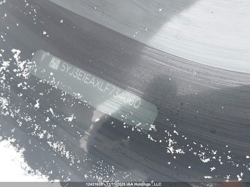 2020 Tesla Model 3 Standard Range Plus VIN: 5YJ3E1EAXLF734060 Lot: 12431639