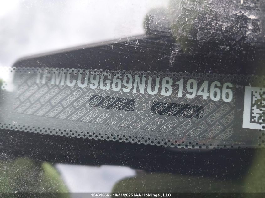 2022 Ford Escape Se VIN: 1FMCU9G69NUB19466 Lot: 12431656