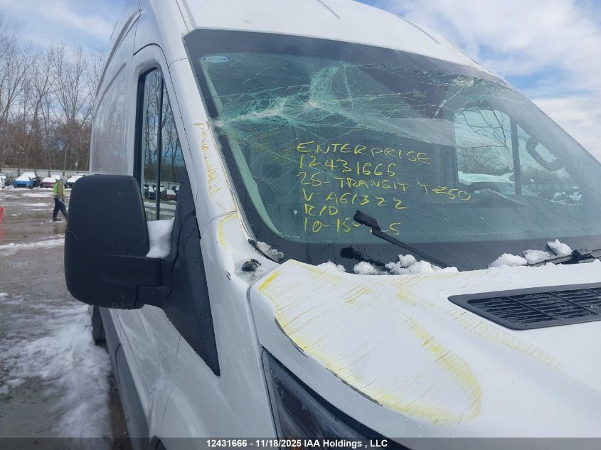 2025 Ford Transit T-250 VIN: 1FTBR2X8XSKA61322 Lot: 12431666