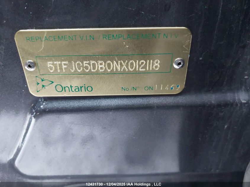 2022 Toyota Tundra Crewmax Limited/Crewmax Trd Pro VIN: 5TFJC5DB0NX012118 Lot: 12431730