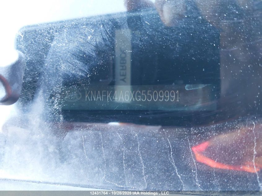 2016 Kia Forte VIN: KNAFK4A6XG5509991 Lot: 12431764