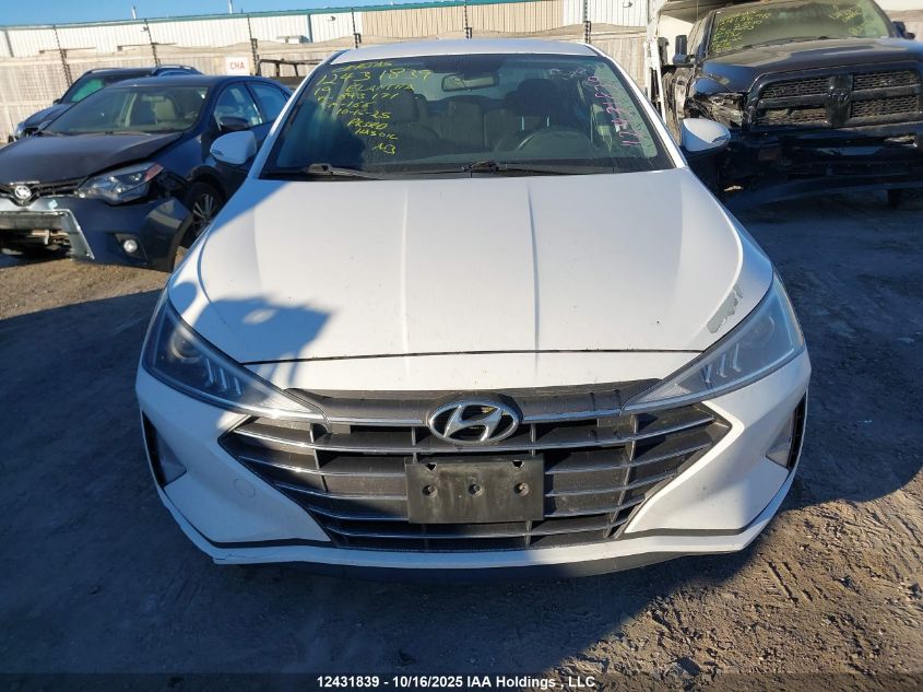 2019 Hyundai Elantra Sel/Value/Limited VIN: KMHD84LF6KU893171 Lot: 12431839