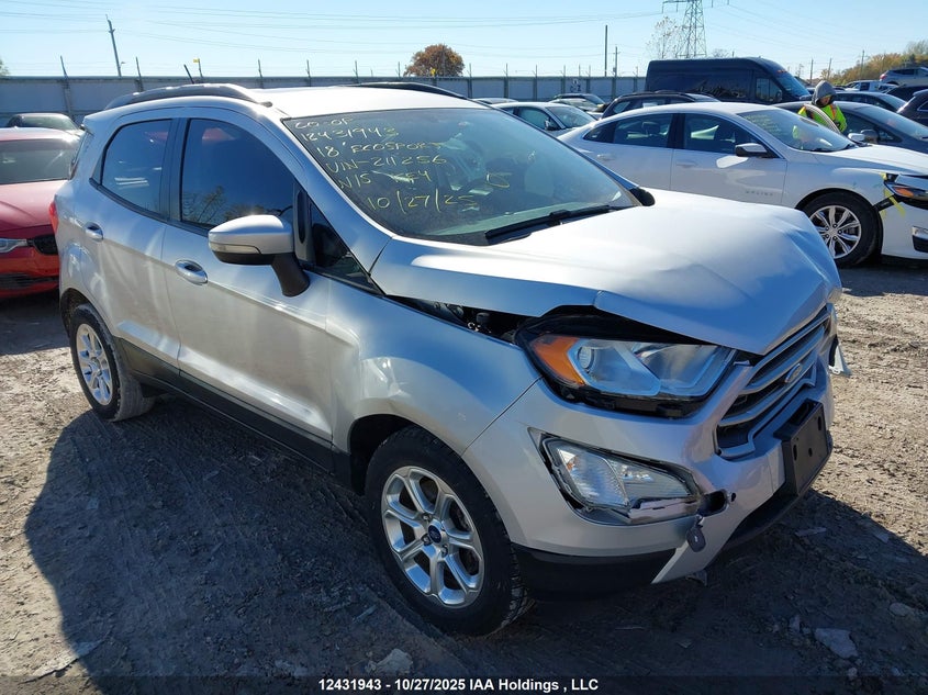 MAJ3P1TE9JC211256 2018 Ford Ecosport Se auction photo 1
