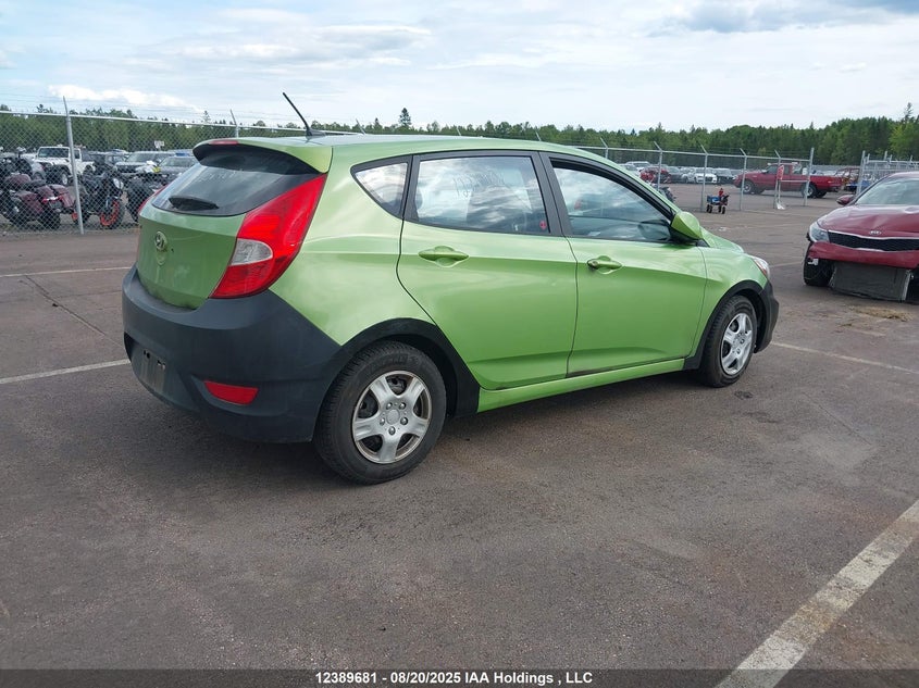 2014 Hyundai Accent Gl VIN: KMHCT5AE9EU196270 Lot: 12389681X