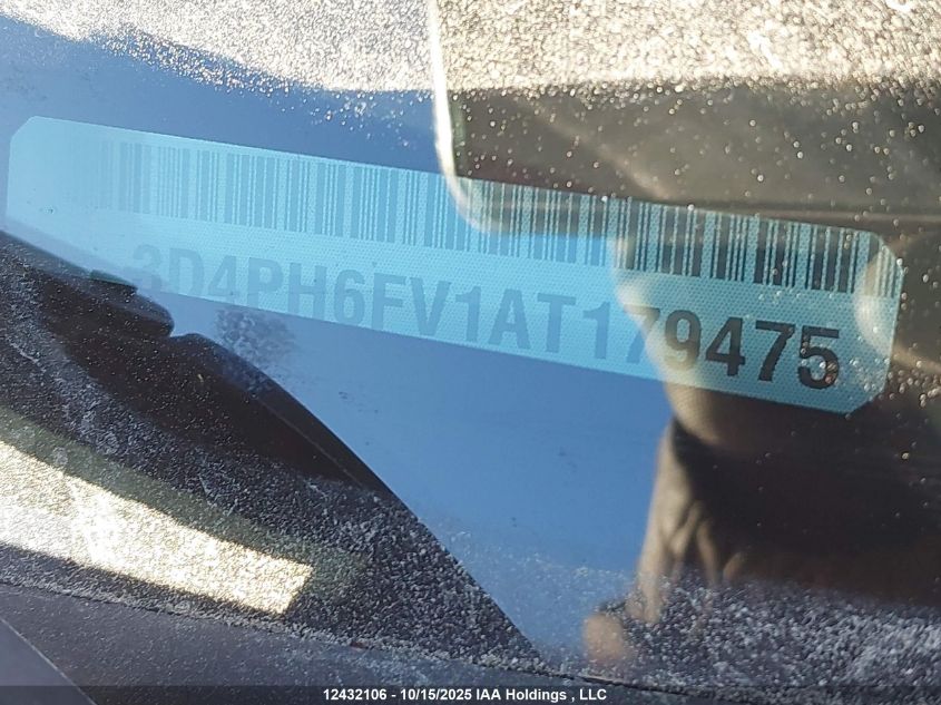 2010 Dodge Journey R/T VIN: 3D4PH6FV1AT179475 Lot: 12432106