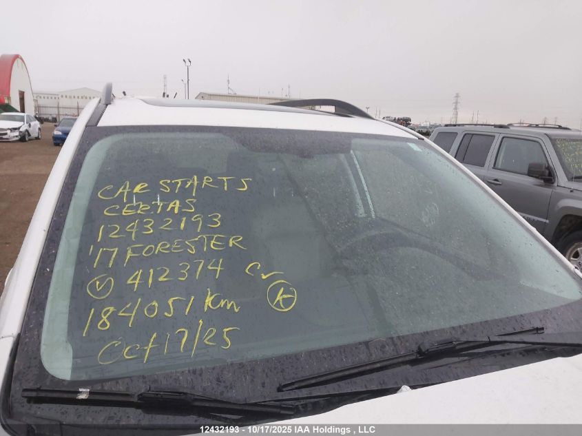 2017 Subaru Forester 2.5I Touring VIN: JF2SJESC5HH412374 Lot: 12432193