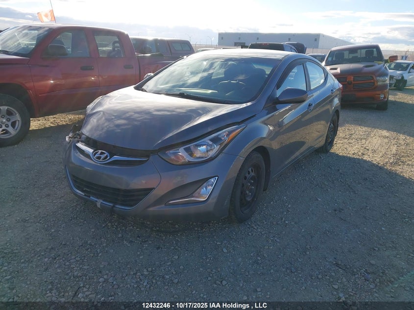 5NPDH4AEXEH526562 2014 HYUNDAI ELANTRA photo no. 2