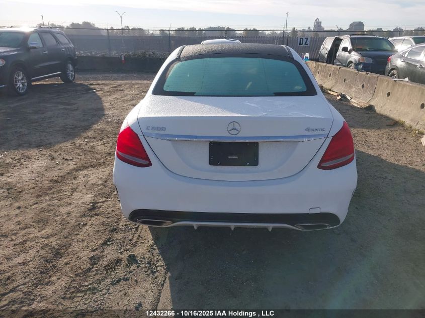 2017 Mercedes-Benz C 300 4Matic VIN: 55SWF4KB5HU226562 Lot: 12432266