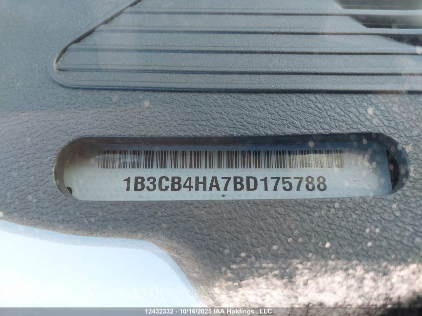 2011 Dodge Caliber VIN: 1B3CB4HA7BD175788 Lot: 12432332