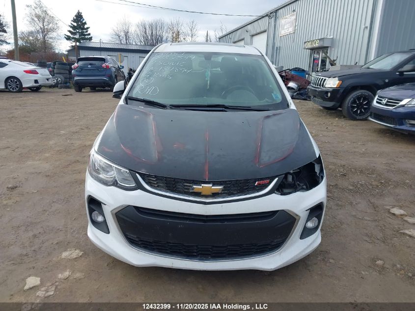 2017 Chevrolet Sonic Lt VIN: 1G1JD6SB1H4134894 Lot: 12432399
