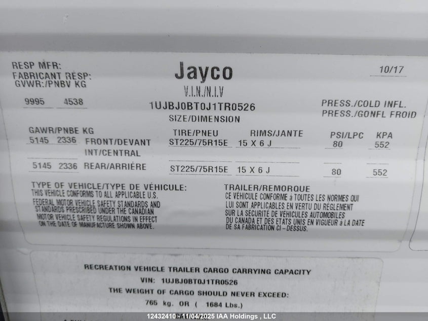 1UJBJ0BT0J1TR0526 2018   photo no. 9