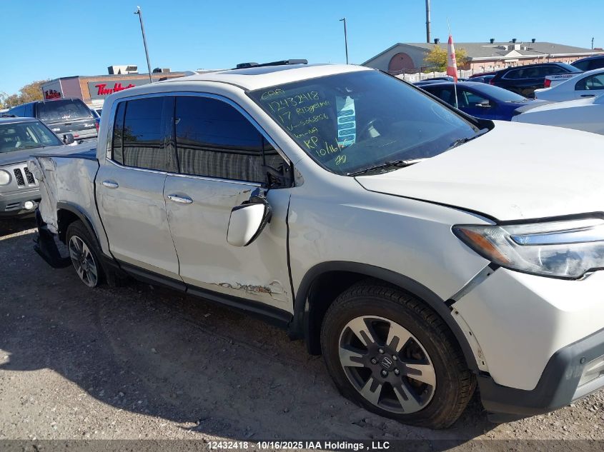 2017 Honda Ridgeline Touring VIN: 5FPYK3F72HB506856 Lot: 12432418