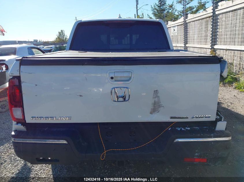 2017 Honda Ridgeline Touring VIN: 5FPYK3F72HB506856 Lot: 12432418