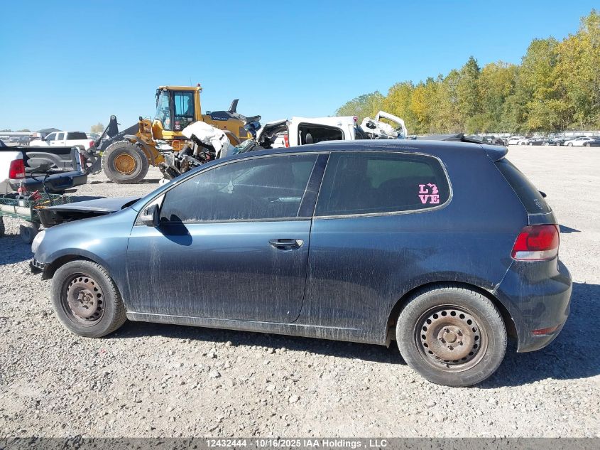 2012 Volkswagen Golf 2.5L Sportline/2.5L Trendline VIN: WVWAA7AJ5CW170390 Lot: 12432444