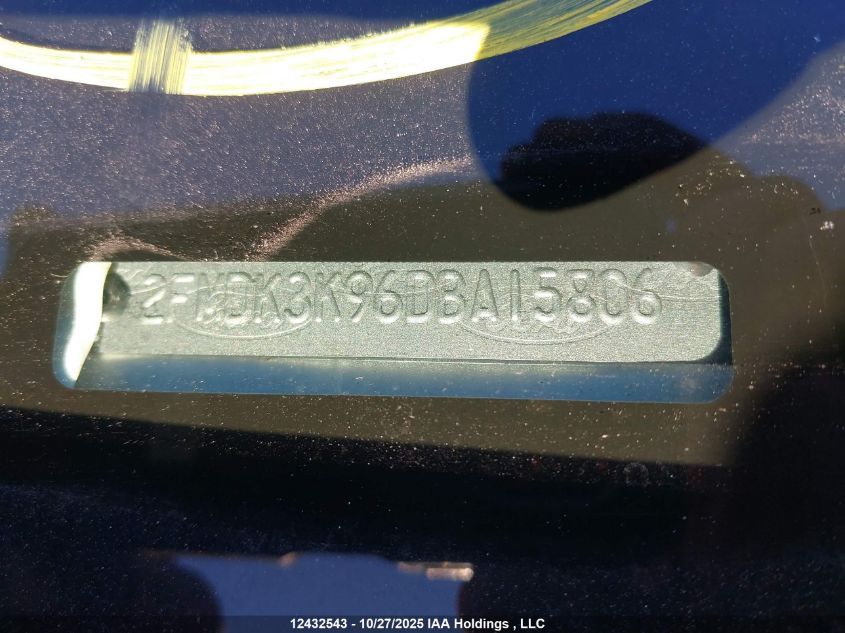 2013 Ford Edge VIN: 2FMDK3K96DBA15806 Lot: 12432543