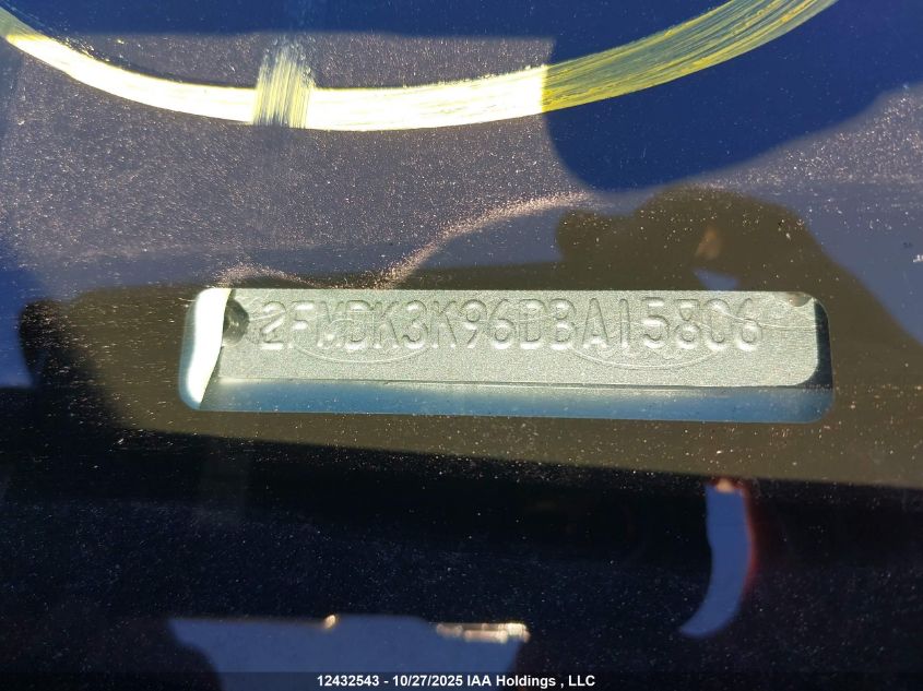 2013 Ford Edge VIN: 2FMDK3K96DBA15806 Lot: 12432543