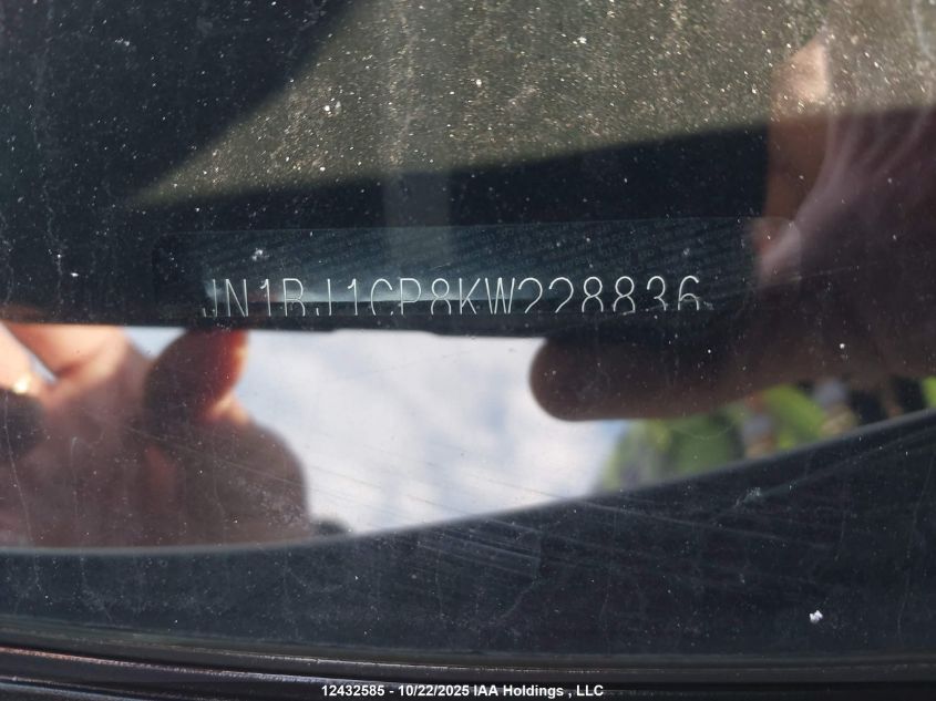 2019 Nissan Qashqai S/Sv VIN: JN1BJ1CP8KW228836 Lot: 12432585