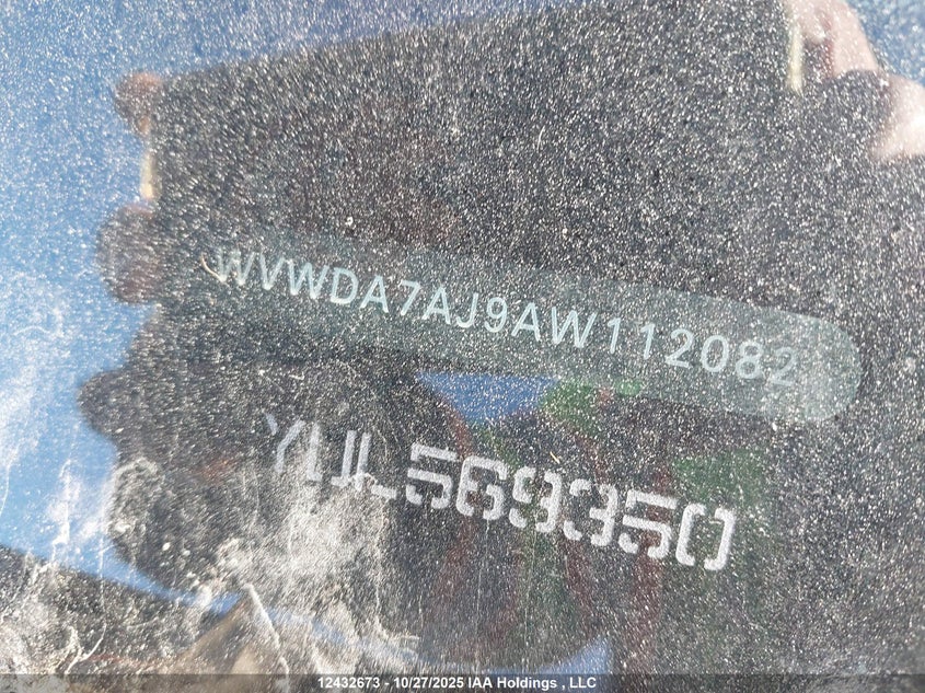 2010 Volkswagen Golf VIN: WVWDA7AJ9AW112082 Lot: 12432673