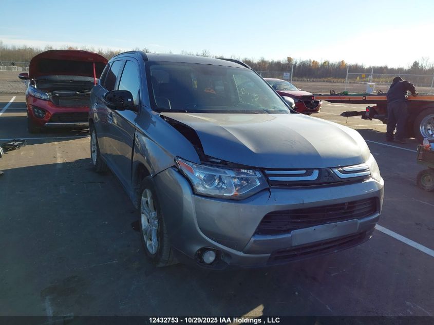 2014 Mitsubishi Outlander Gt VIN: JA4JZ4AX9EZ606617 Lot: 12432753