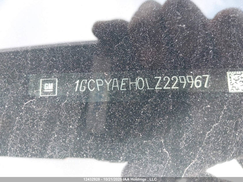 1GCPYAEH0LZ229967 2020 CHEVROLET SILVERADO photo no. 9