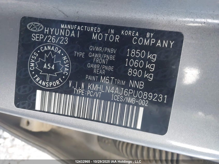 KMHLN4AJ6PU089231 2023 HYUNDAI ELANTRA photo no. 9