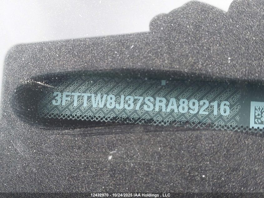 2025 Ford Maverick Xlt VIN: 3FTTW8J37SRA89216 Lot: 12432970