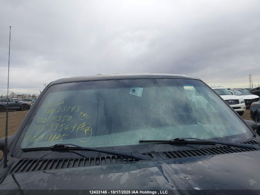 2002 Ford F350 Srw Super Duty VIN: 1FTSW31F12EC33564 Lot: 12433145