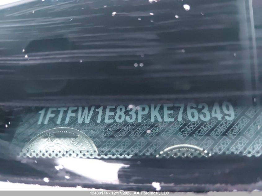 2023 Ford F150 Supercrew VIN: 1FTFW1E83PKE76349 Lot: 12433174